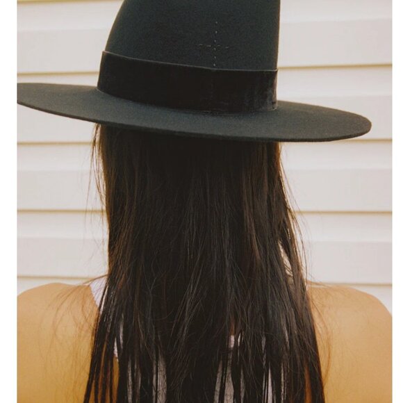 Lack of Color Benson Wool Fedora Black Size Small NWOT - Picture 4 of 9